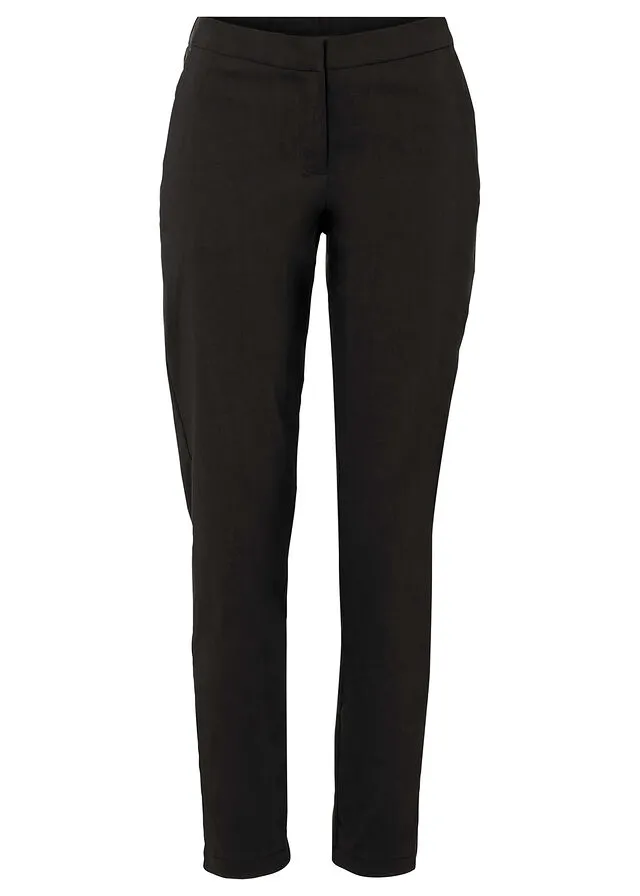 Pantalón ejecutivo con cintura cómoda Negro