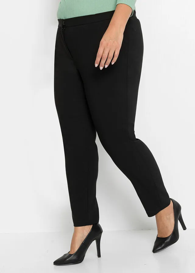 Pantalón ejecutivo con cintura cómoda Negro