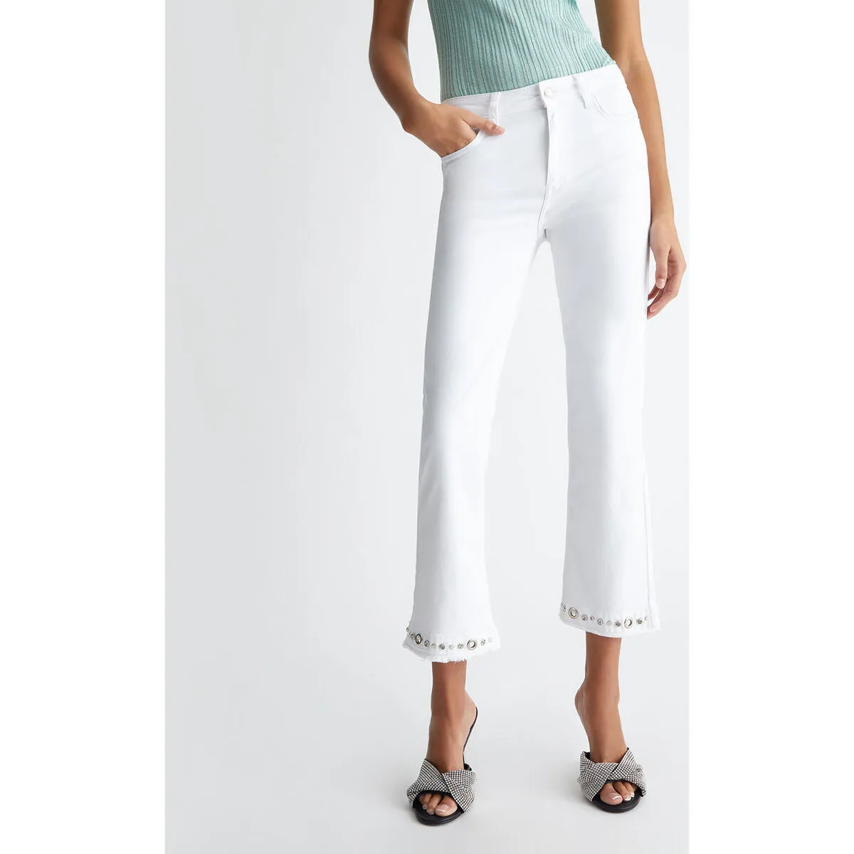 Pantalón tobillero Bottom Up con strass