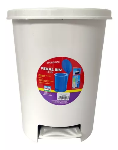 Papelera pedalbin de 12 lts 31 x 27 x 36 cm