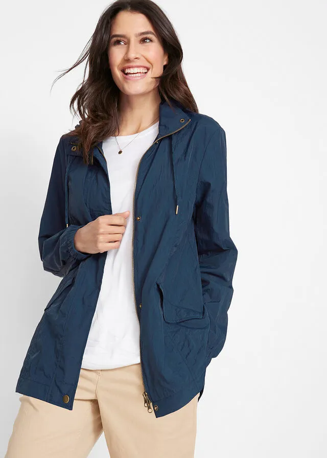 Parka ligera con capucha Azul marino