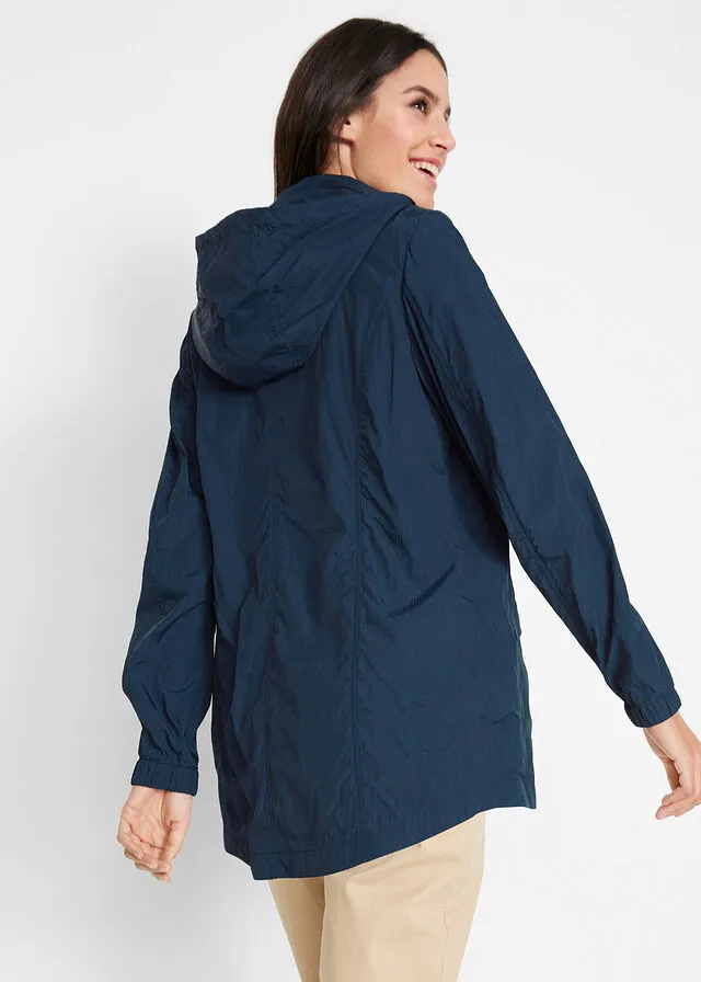 Parka ligera con capucha Azul marino