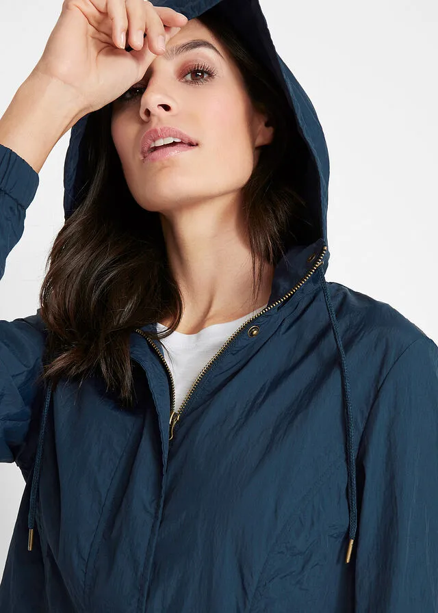 Parka ligera con capucha Azul marino