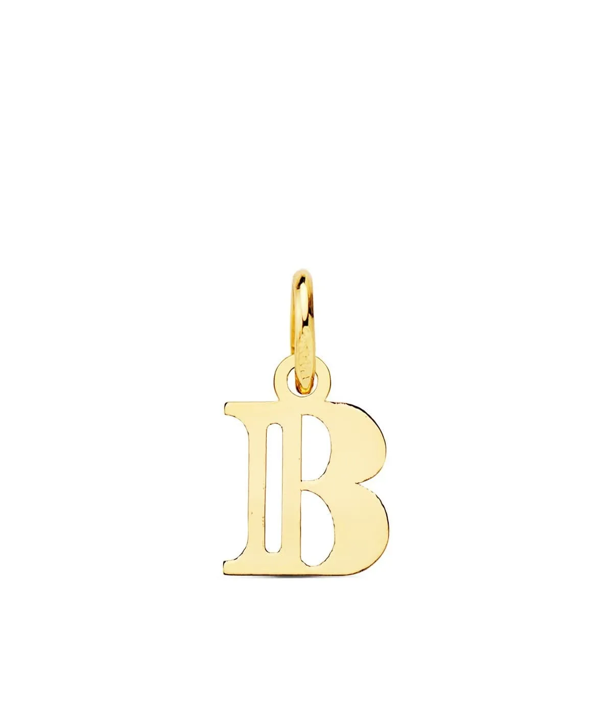 Pendentif initiale en or 18 carats B
