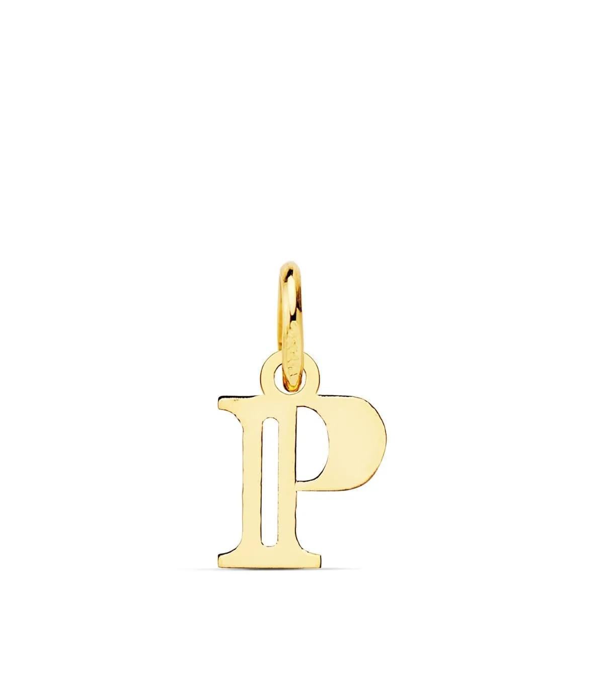 Pendentif initiale en or 18 carats P