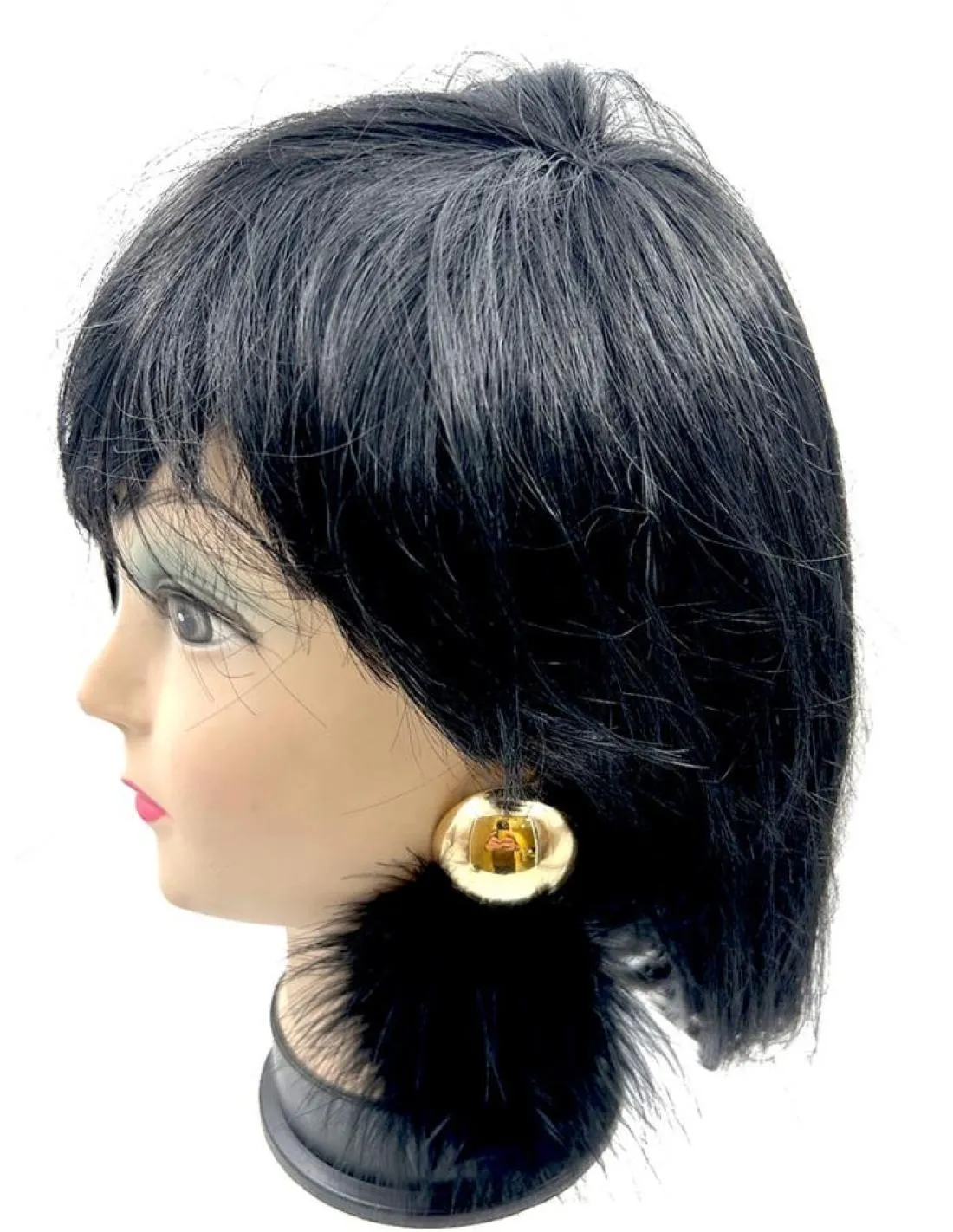 PENDIENTES FIESTA LARGOS NEGROS DE PLUMAS VAPOROSAS