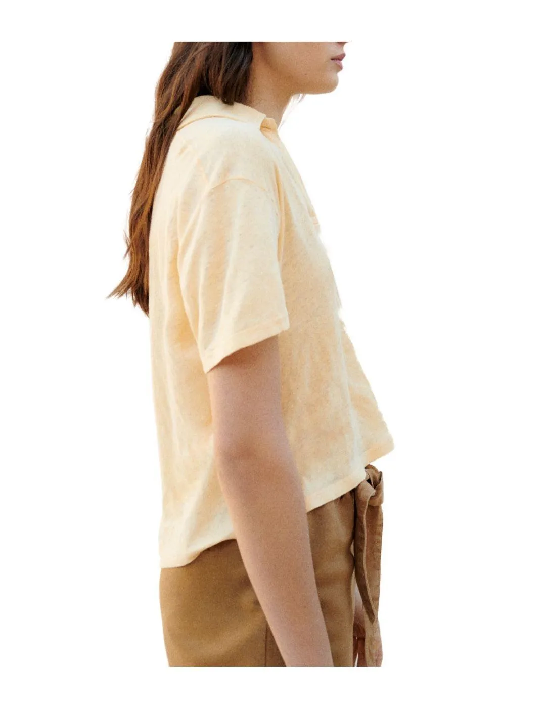 POLO ECOALF AMARILLO PARA MUJERA