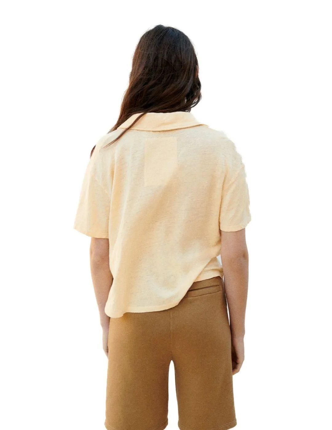 POLO ECOALF AMARILLO PARA MUJERA