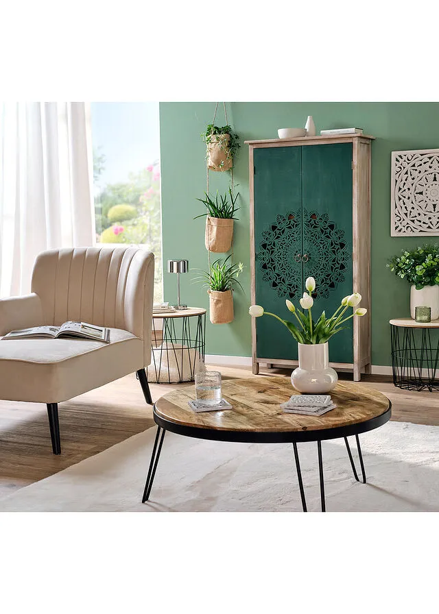 Posavasos con ornamento (4 unidades) Blanco
