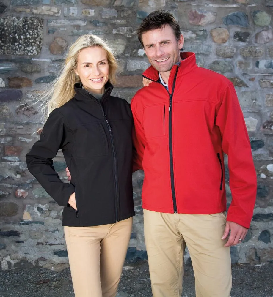 RESULT R121  CHAQUETA SOFTSHELL CLASSIC  NEGRO