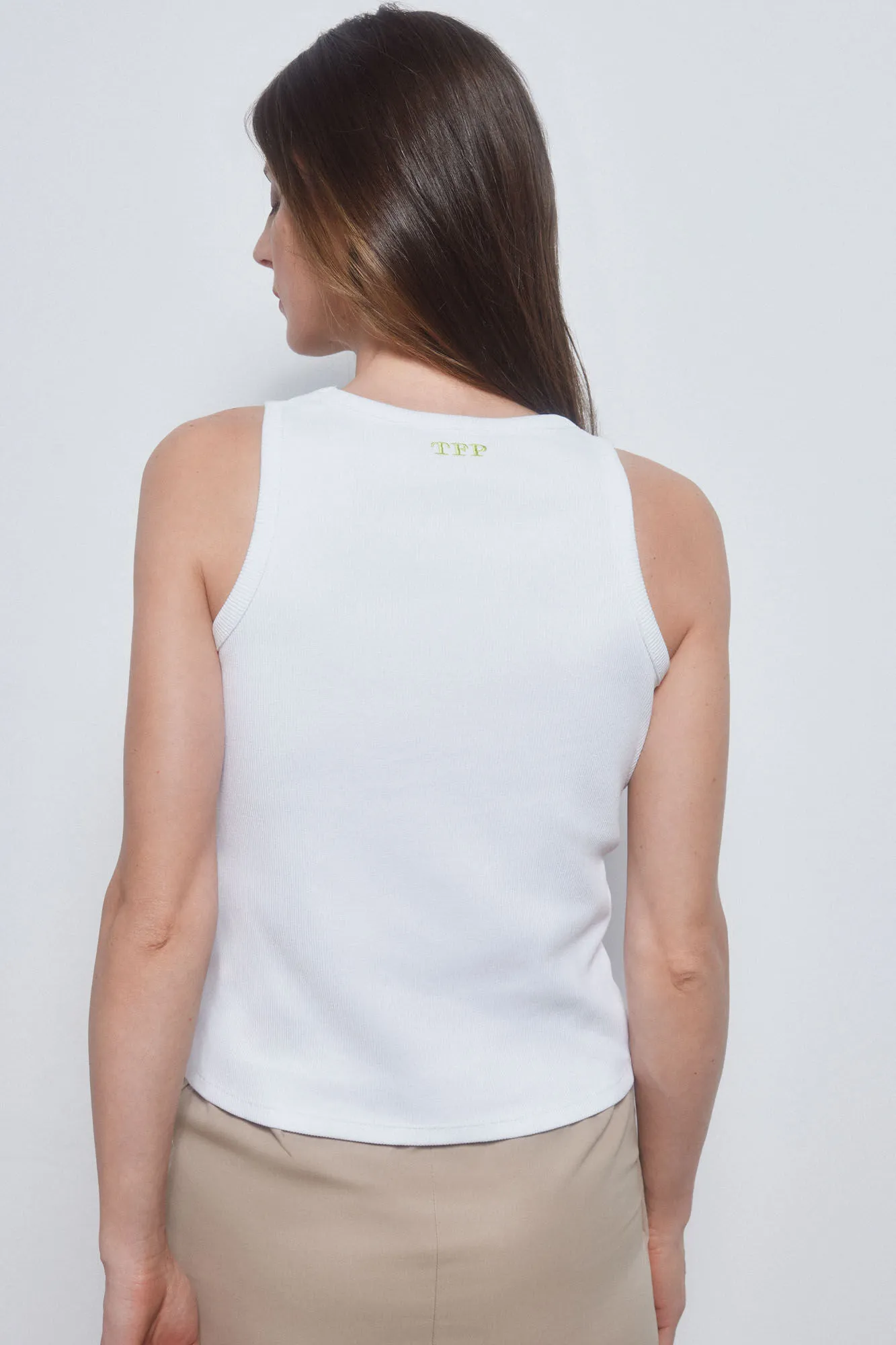 RIBBED COTTON TSHIRT