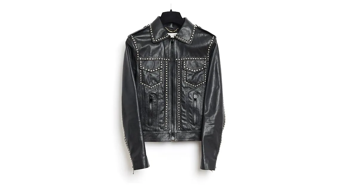 Saint Laurent PIEL SLIMANE NEGRO FR34/36 