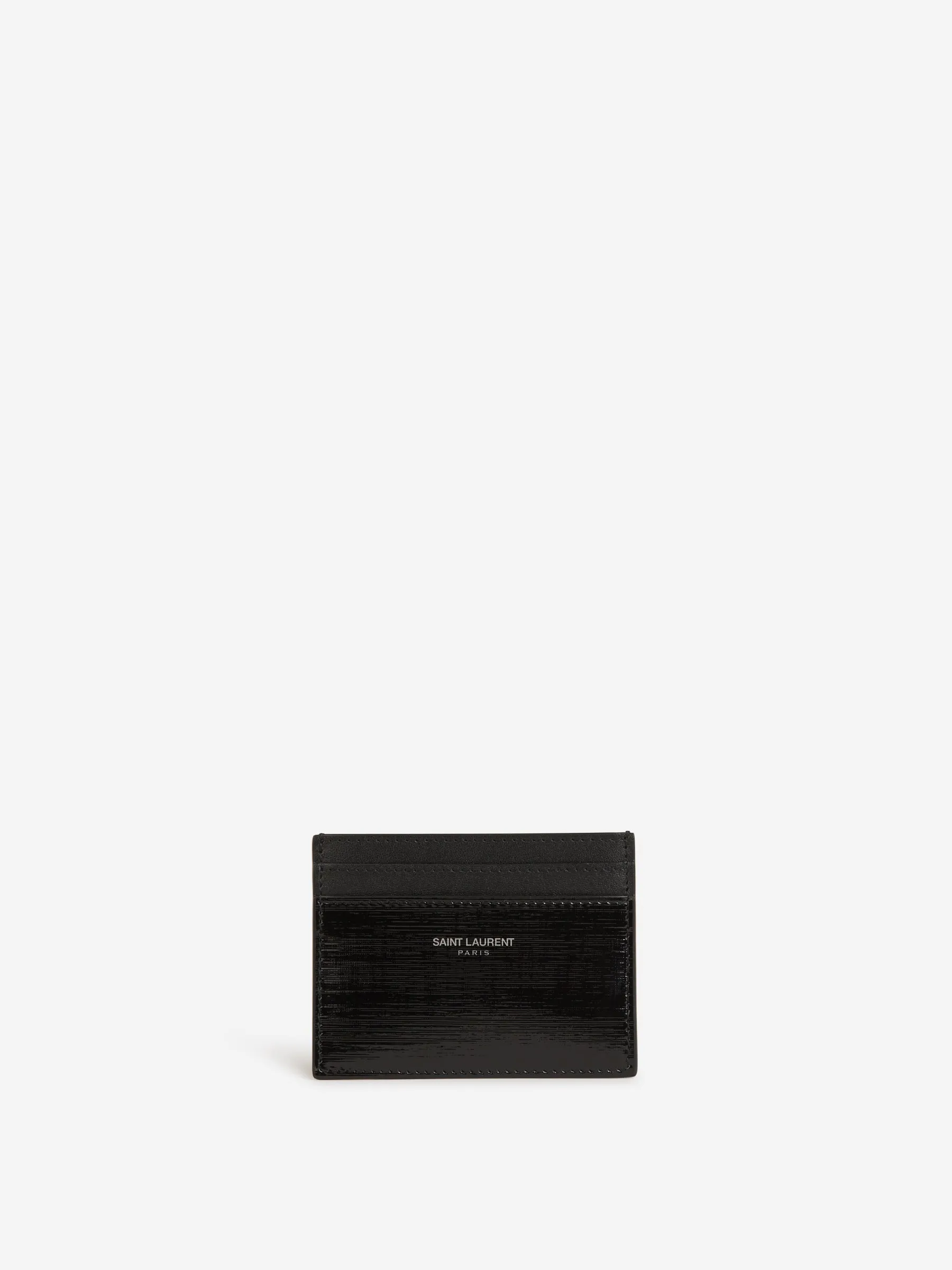 Saint Laurent Tarjetero Logo Piel
