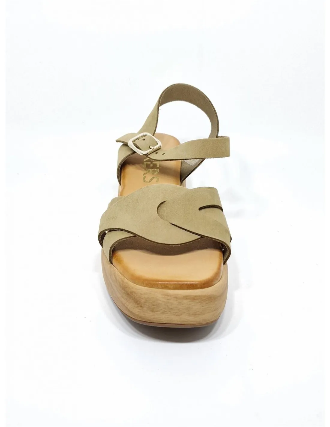 SANDALIA DE MUJER WIKERS EN VERDE OLIVA K137645