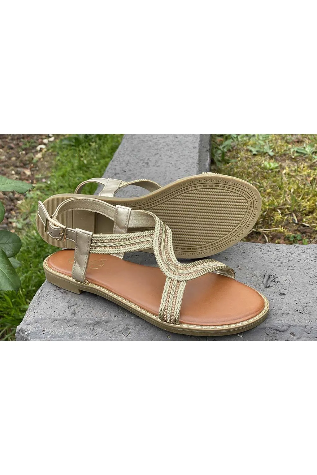 Sandalia Mujer Exé p3375 157 gold