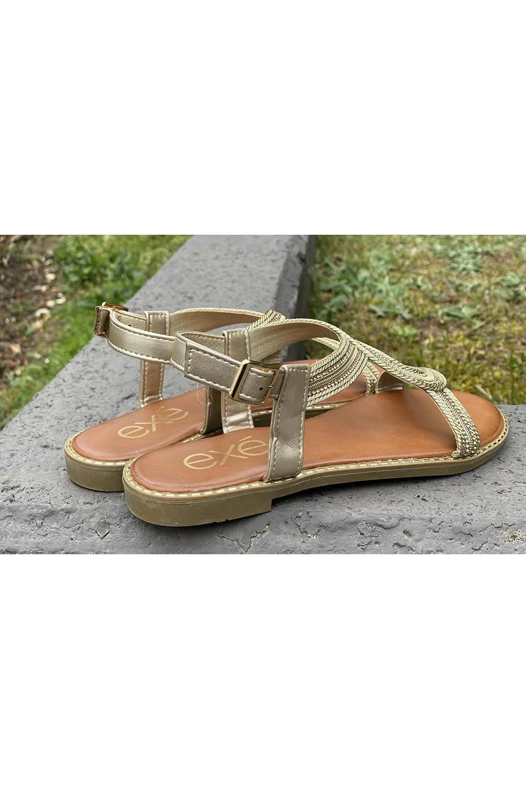 Sandalia Mujer Exé p3375 157 gold