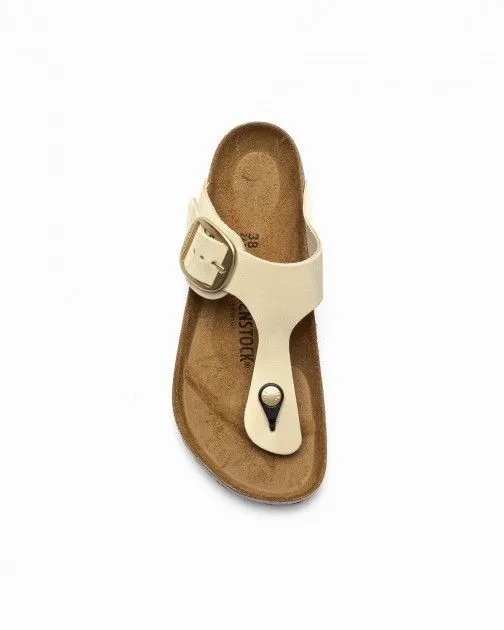 Sandalias Birkenstock Gizeh Big Buckle Beige