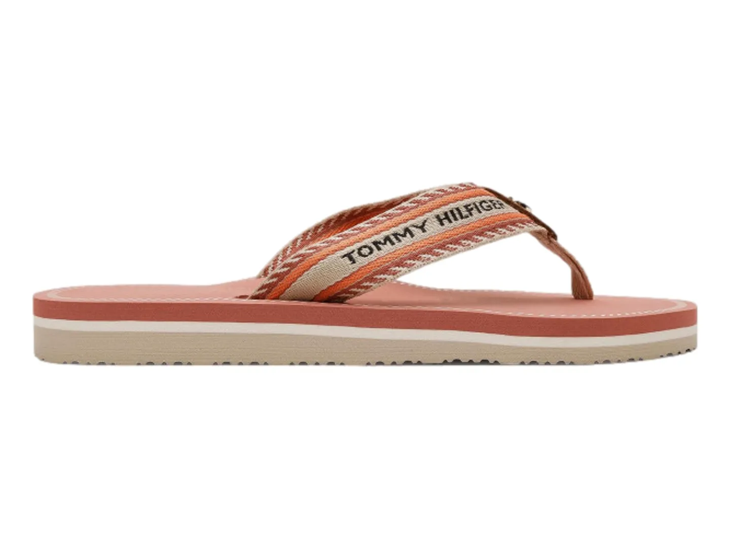 Sandalias Tommy Hilfiger Th Artisanal Flat Beach Sandal Para Mujer