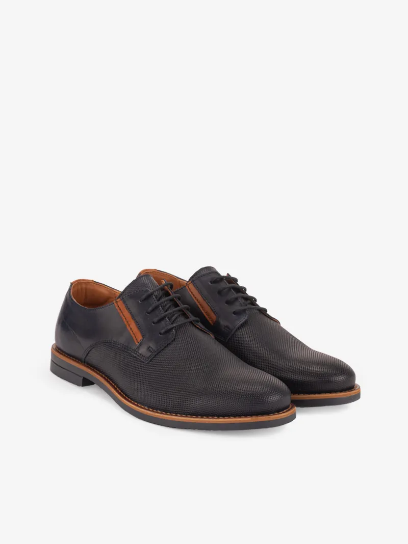 SAPATO DERBY EM PELE ESTAMPADA DE ATACADOR