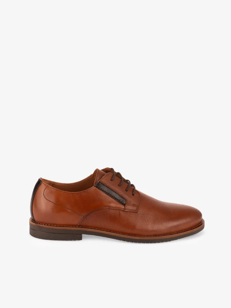 SAPATO DERBY EM PELE ESTAMPADA DE ATACADOR