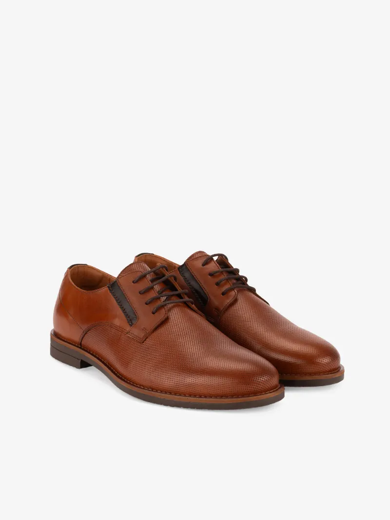 SAPATO DERBY EM PELE ESTAMPADA DE ATACADOR