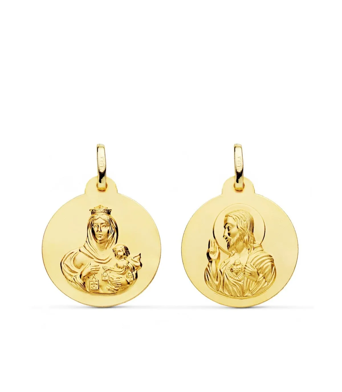 Scapulaire V. Carmel Et C. de Jésus Or 18K 20 mm