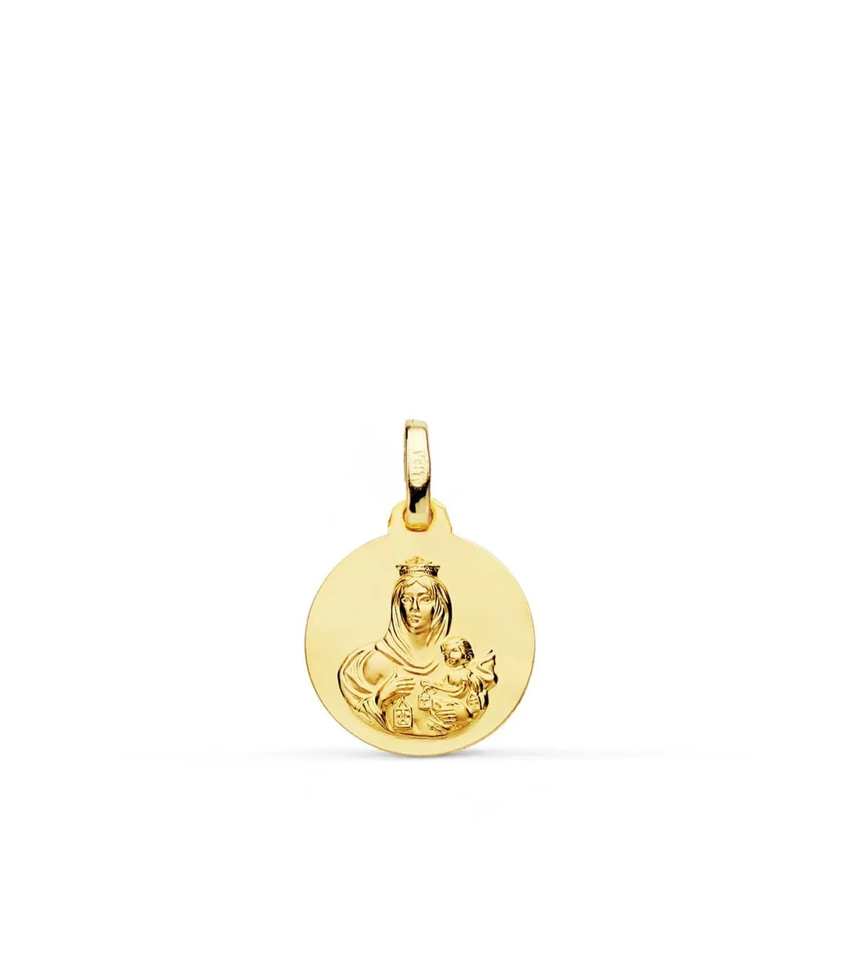 Scapulaire V. Carmel et C. Jésus 18 carats 14MM