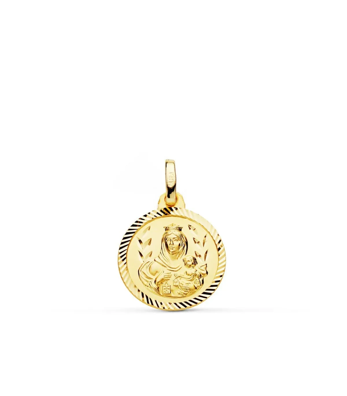 Scapulaire V. du Carmel et C. de Jésus Or 18 carats 16 mm