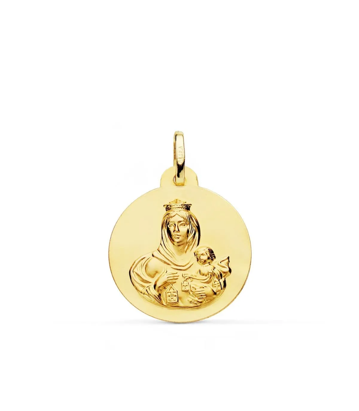 Scapulaire V. du Mont Carmel et C. Jésus Or 18K 22 mm