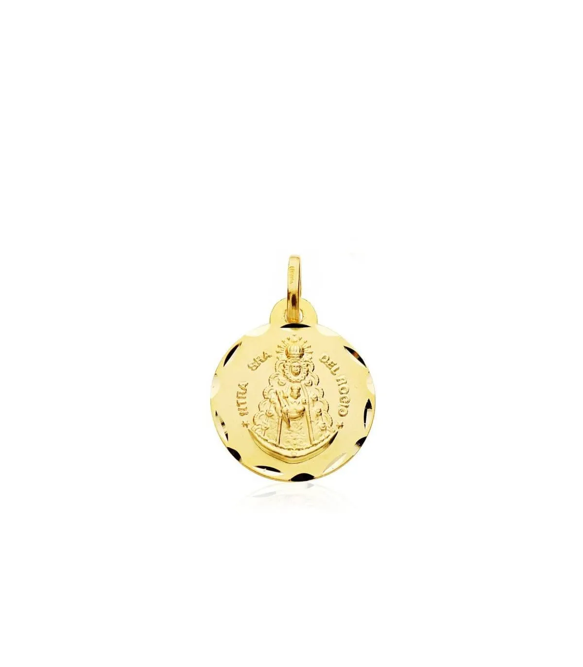 Scapulaire V. du Rocio et V. de la Cinta Or 18K 16 mm