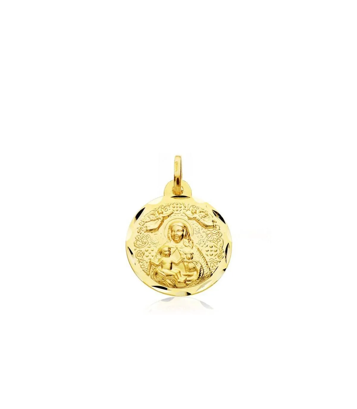 Scapulaire V. du Rocio et V. de la Cinta Or 18K 18 mm