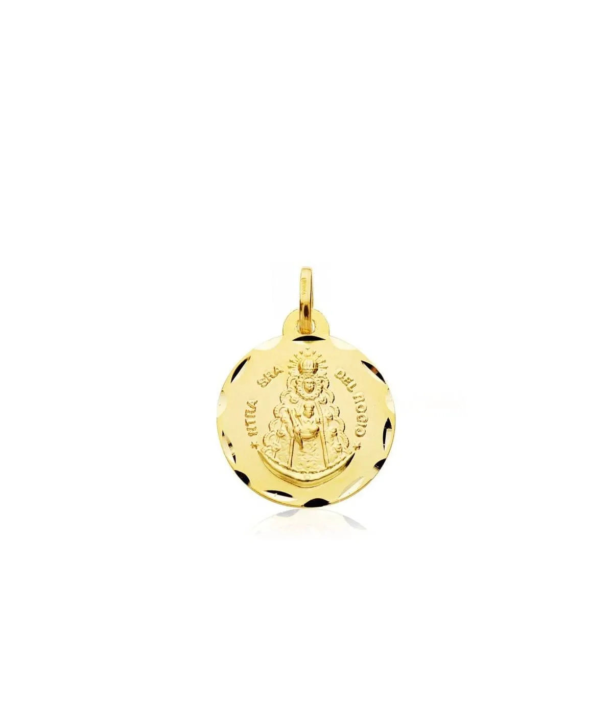 Scapulaire V. du Rocio et V. de la Cinta Or 18K 18 mm