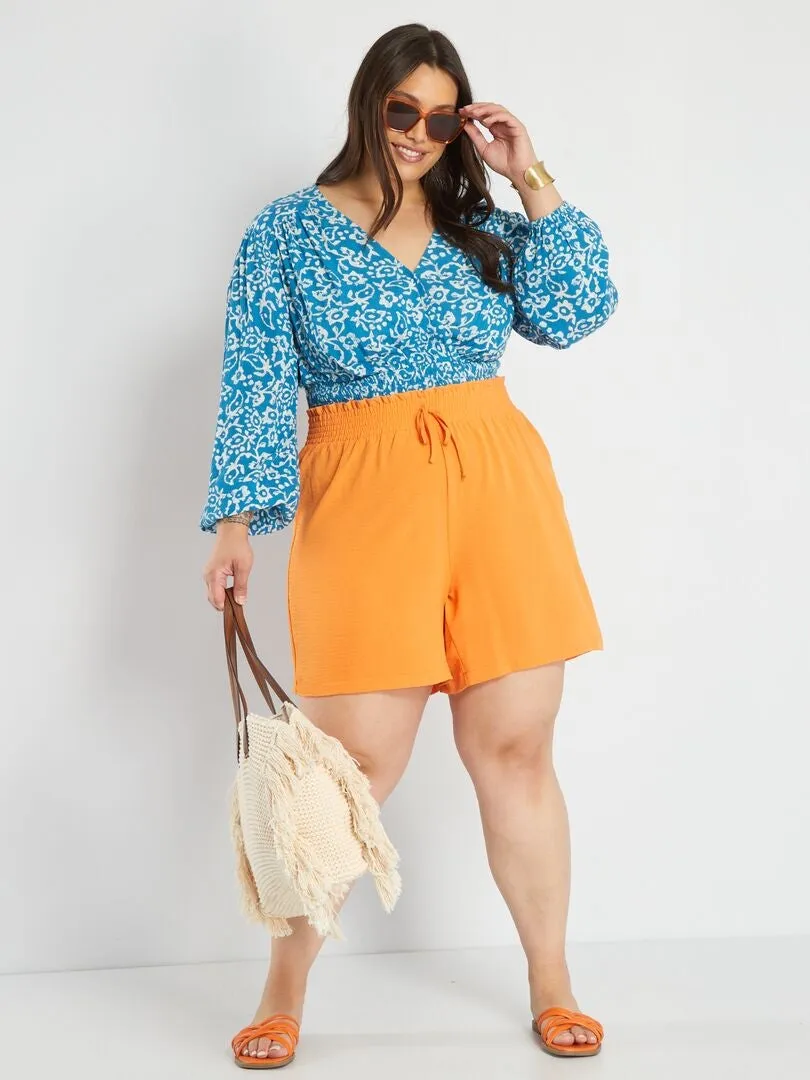 SHORT VAPOROSO  NARANJA