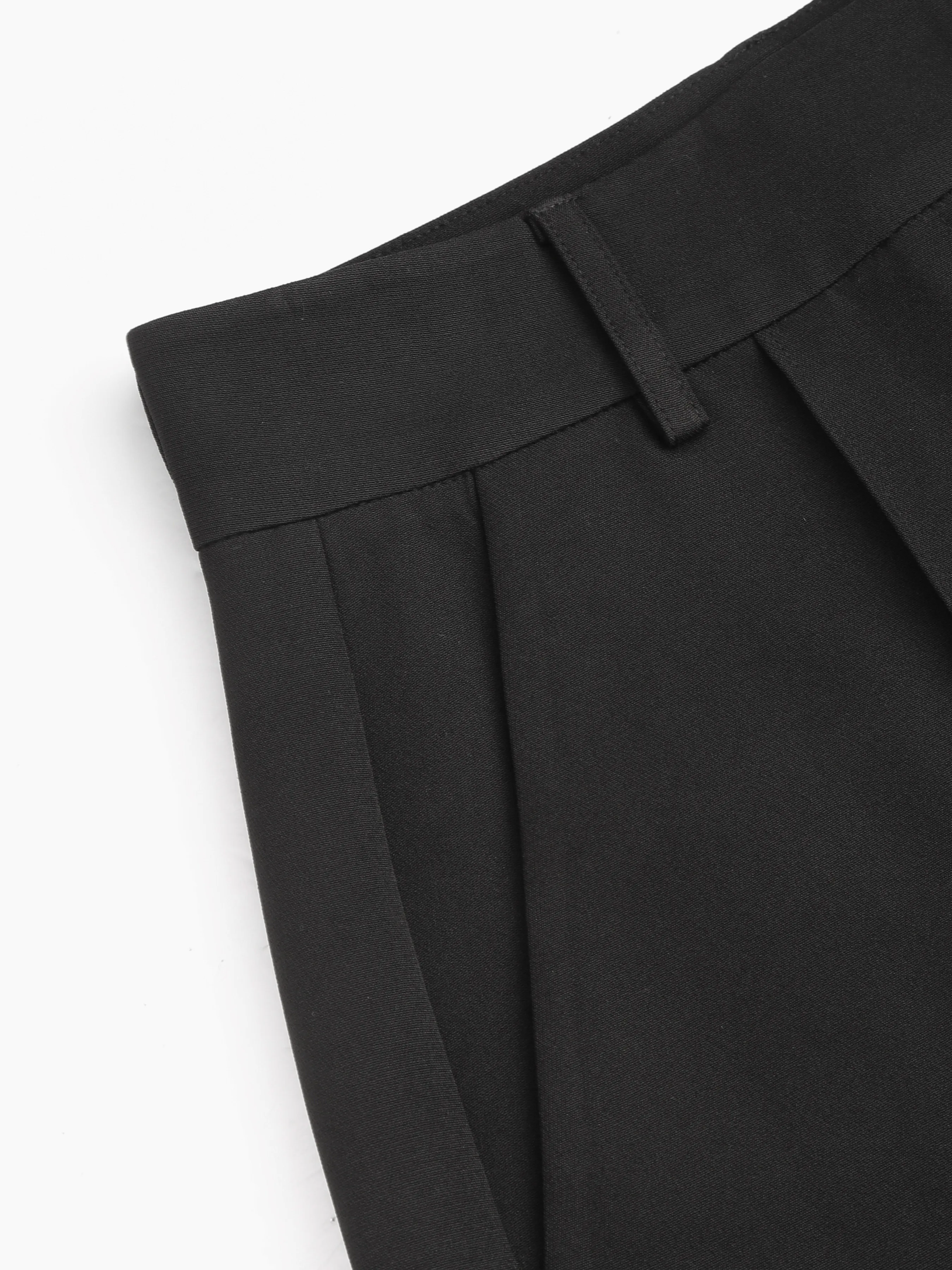  Shorts Plisados de Cintura Alta hasta la Rodilla