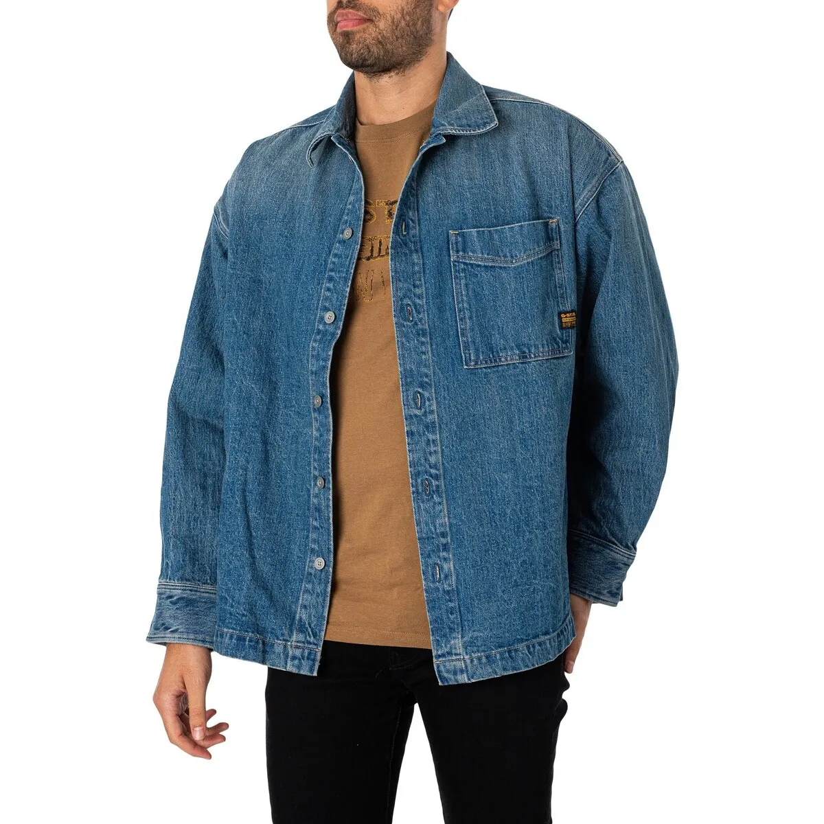 Sobrecamisa De Corte Cuadrado