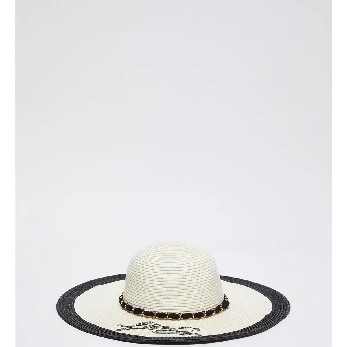 Sombrero de rafia con ala ancha