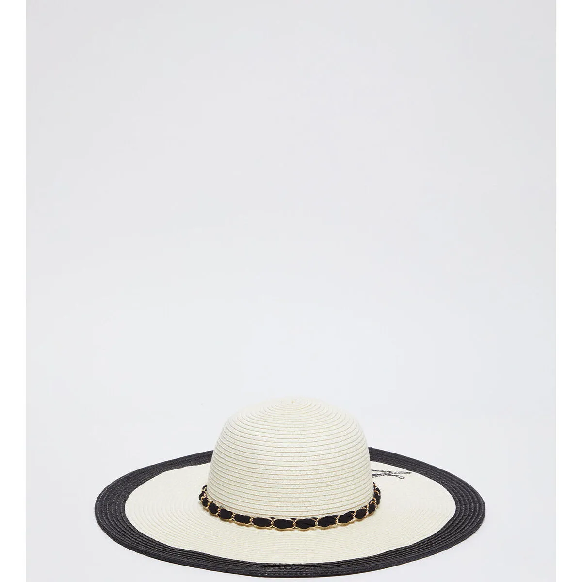 Sombrero de rafia con ala ancha