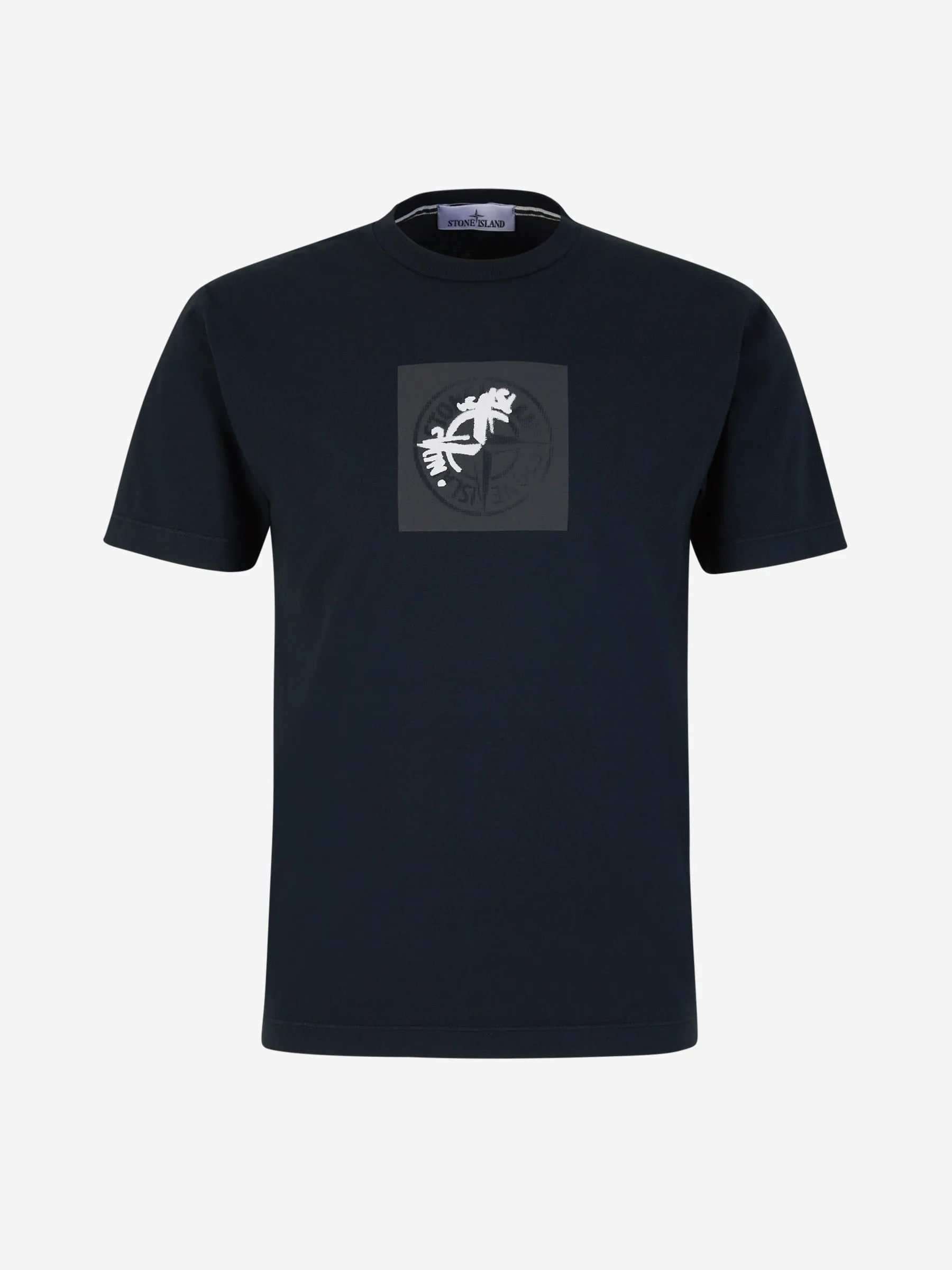 Stone Island Camiseta Estampada Algodón