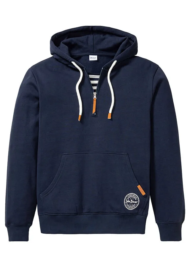 Sudadera con capucha y corte cómodo Azul marino