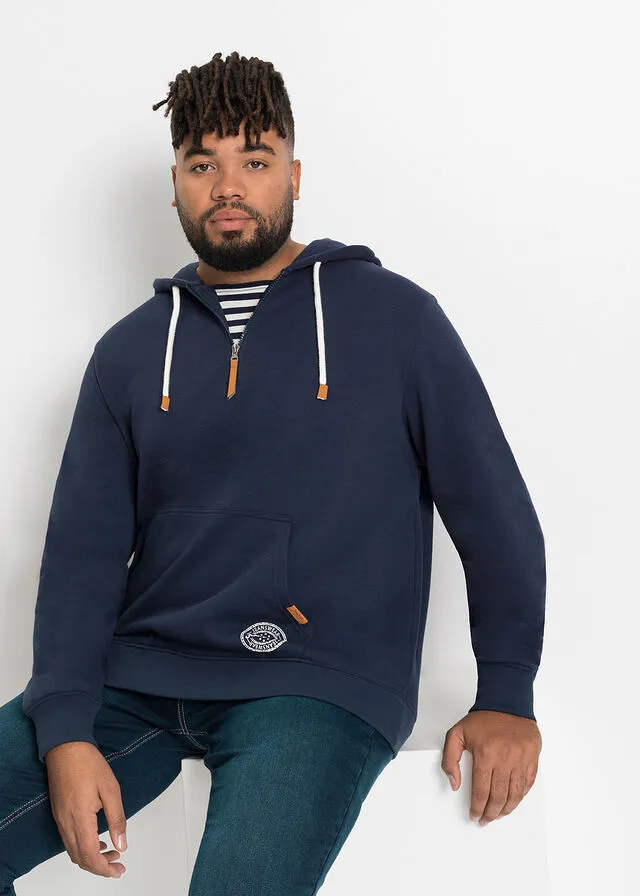 Sudadera con capucha y corte cómodo Azul marino