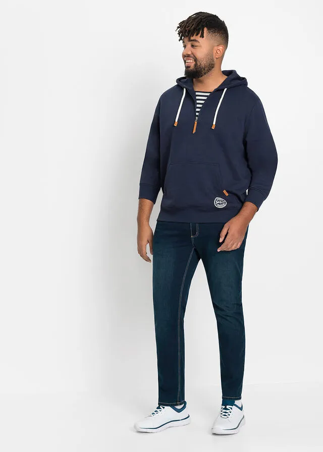 Sudadera con capucha y corte cómodo Azul marino