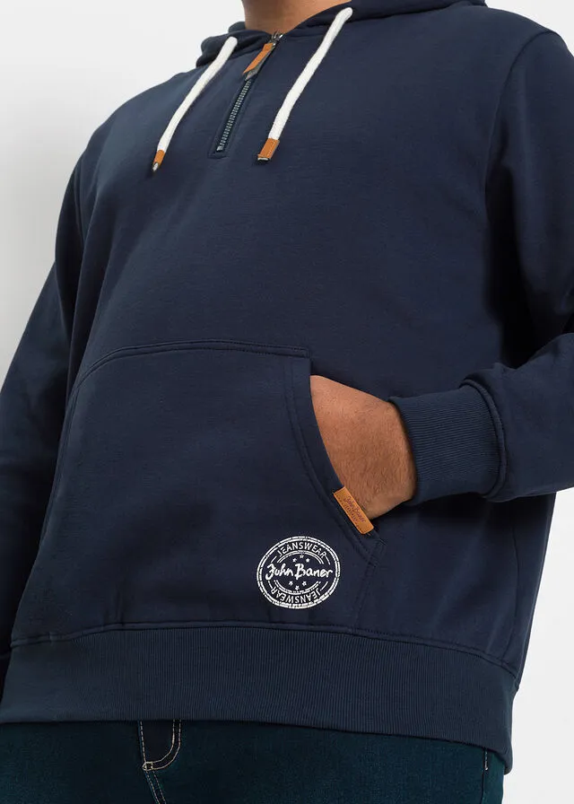 Sudadera con capucha y corte cómodo Azul marino