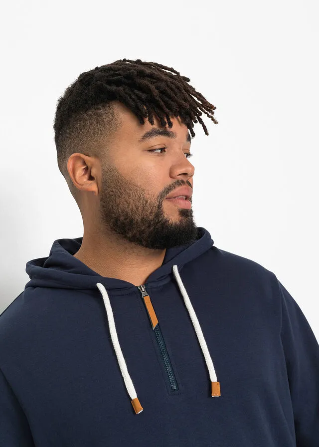 Sudadera con capucha y corte cómodo Azul marino