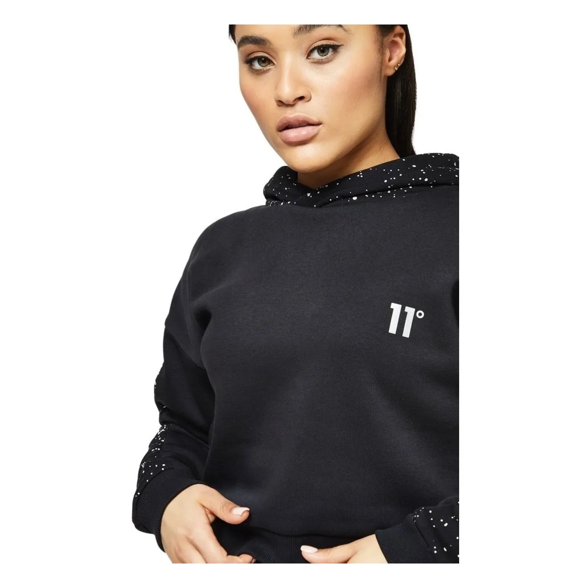 Sudadera  con Salpicadura Reflectante Negro