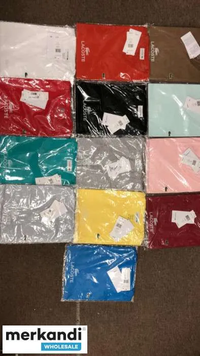 Surtido de camisetas de tripulación de acero inoxidable para hombre Lacoste 30 piezas
