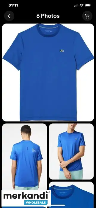 Surtido de camisetas de tripulación de acero inoxidable para hombre Lacoste 30 piezas