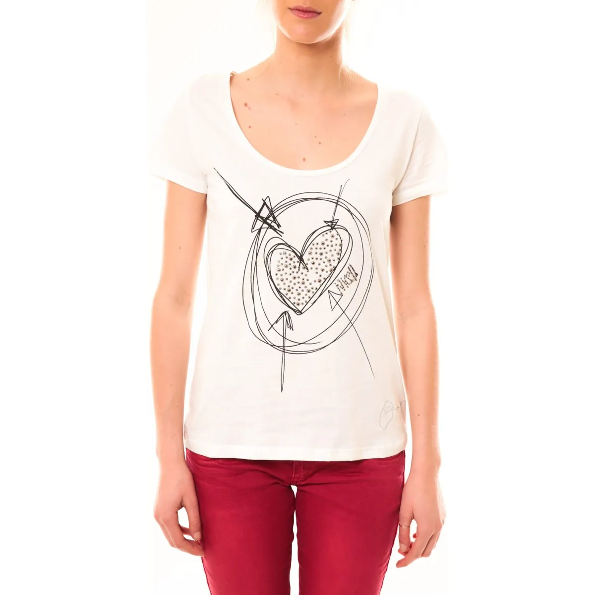 TSHIRT ELISA 51T25D6 BLANC