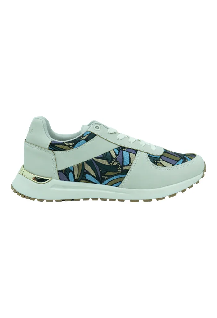 Tenis Beel Mujer Mariposa Abstracta Azul Acero