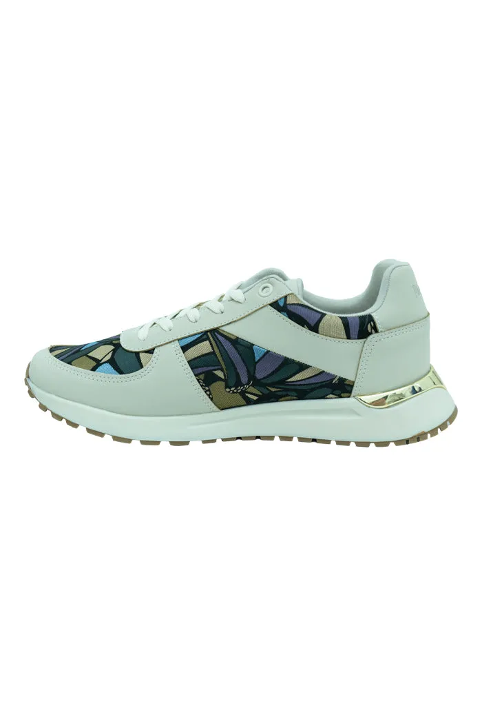Tenis Beel Mujer Mariposa Abstracta Azul Acero