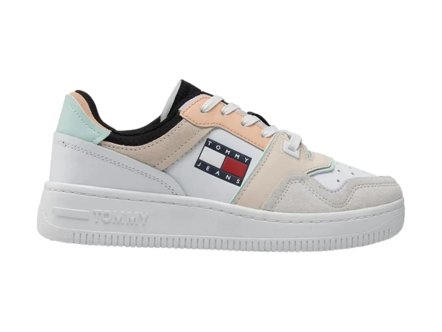 Tenis Tommy Hilfiger Jeans Decon Blanco Para Mujer
